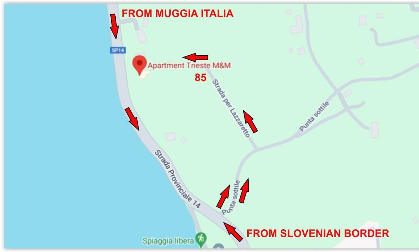Múggia Apartment Trieste M&M מראה חיצוני תמונה